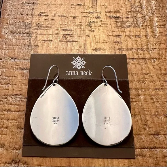 Anna Beck Two-Tone Teardrop Earrings - Picture 3 of 7